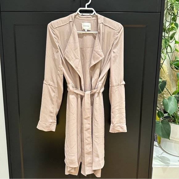 Aritzia Babaton Quincy Flowy Trench Coat, Taupe, XS - Picture 14 of 15